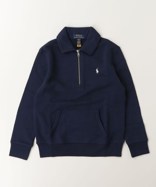 POLO RALPH LAUREN CHILDRENSWEAR(ポロ ラルフ ローレン チルドレンズウェア)の「フレンチ テリー カラード スウェットシャツ(パーカー・キッズ・ネイビー系1・S/L/M/XL)」の2枚目の写真