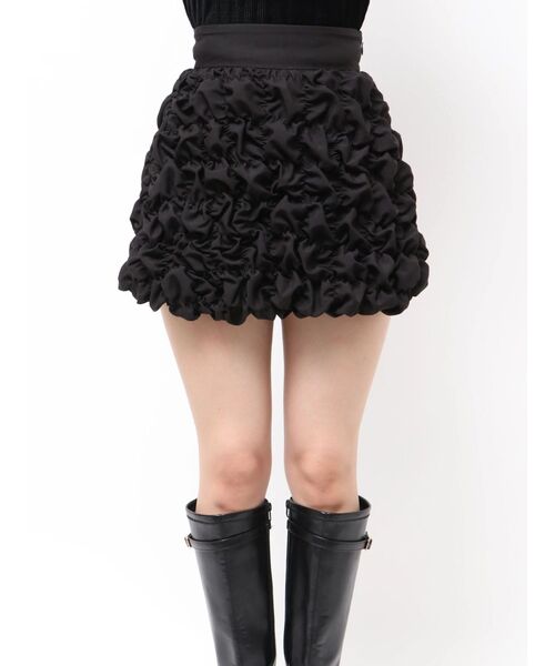 dazzlin（ダズリン）の「シュリンクミニスカート（スカート・レディース・オフホワイト/ブラック・MEDIUM/SMALL）」の22枚目の写真