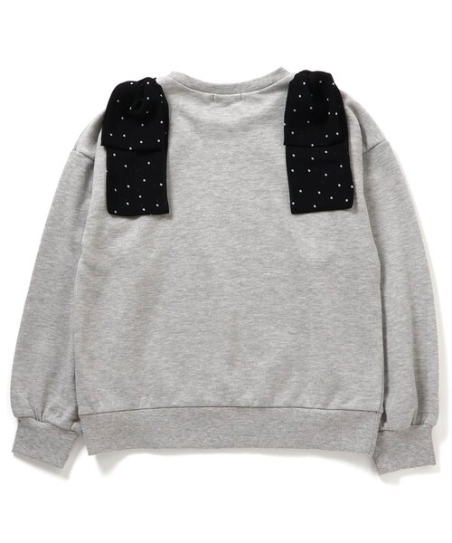 algy（アルジー）の「肩りぼんトレーナー（スウェット・キッズ・ピンク/グレー/オフホワイト・130/140/150/160）」の13枚目の写真