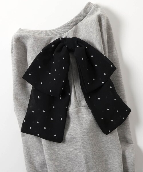 algy（アルジー）の「肩りぼんトレーナー（スウェット・キッズ・ピンク/グレー/オフホワイト・130/140/150/160）」の16枚目の写真