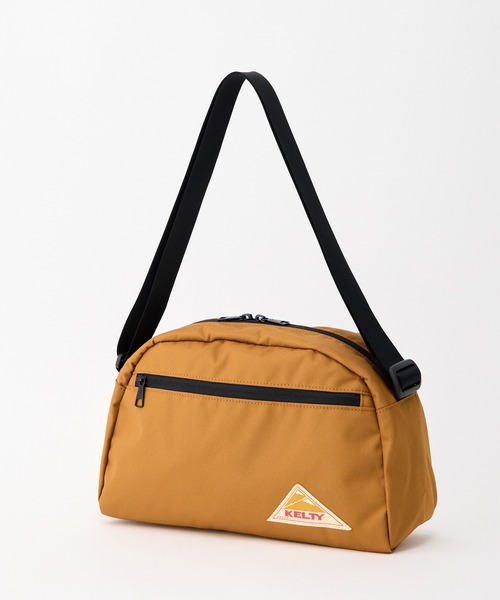 KELTY(ケルティ)の「GO OUT掲載モデル【KELTY】ES ROUND TOP BAG M ショルダーバック 軽量(ショルダーバッグ・レディース・ブラウン系/ブラック/ベージュ/ブラック系/マスタード/ネイビー/ホワイト系/セージグリーン/タン/スカイブルー/オリーブ/アニマル/レオパード・ONE SIZE)」の5枚目の写真