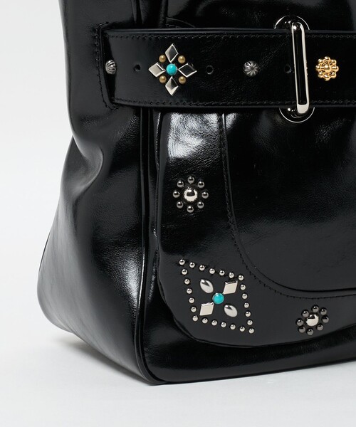 OSOI(オソイ)の「<OSOI>TOTE BROCLE バッグ GEM(トートバッグ・レディース・ブラック・FREE)」の5枚目の写真
