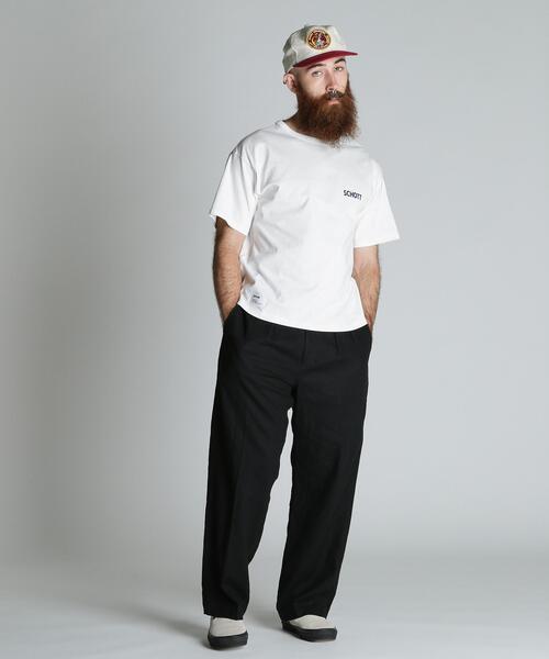 Schott(ショット)の「Schott/ショット/CIRCLE EAGLE COMPACT T-SHIRT/サークル イーグル コンパクト Tシャツ(Tシャツ/カットソー・メンズ・ブラック/ネイビー/ホワイト・2XL/XL/L/M)」の17枚目の写真