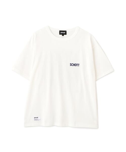 Schott(ショット)の「Schott/ショット/CIRCLE EAGLE COMPACT T-SHIRT/サークル イーグル コンパクト Tシャツ(Tシャツ/カットソー・メンズ・ブラック/ネイビー/ホワイト・2XL/XL/L/M)」の16枚目の写真