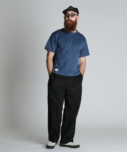 Schott(ショット)の「Schott/ショット/CIRCLE EAGLE COMPACT T-SHIRT/サークル イーグル コンパクト Tシャツ(Tシャツ/カットソー・メンズ・ブラック/ネイビー/ホワイト・2XL/XL/L/M)」の10枚目の写真