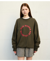CIRCLE LOGO SWEATSHIRT(KHAKI)