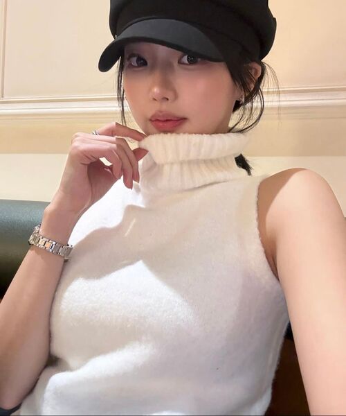 SYNERJYN（シナジン）の「JOY KNIT TOP WHITE（ニット/セーター・レディース・その他・ONE SIZE）」の5枚目の写真