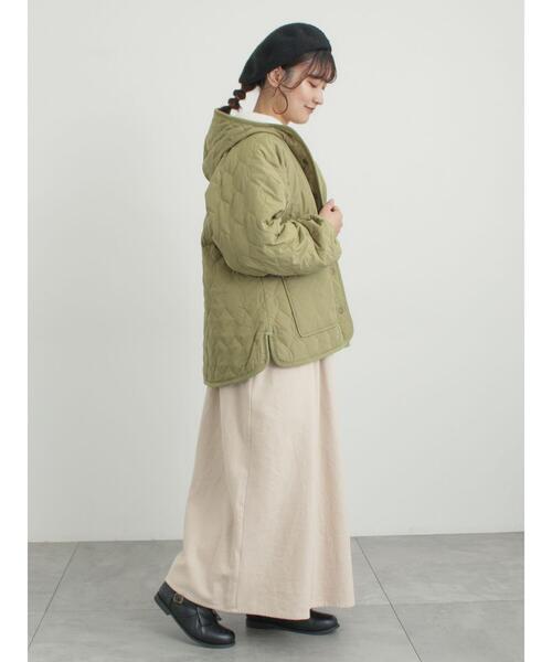 Samansa Mos2（サマンサ モスモス）の「リバーシブルボアブルゾン（ブルゾン・レディース・カーキ/ブラック/グリーン/キナリ・F）」の10枚目の写真