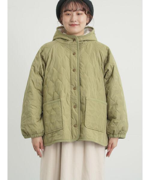 Samansa Mos2（サマンサ モスモス）の「リバーシブルボアブルゾン（ブルゾン・レディース・カーキ/ブラック/グリーン/キナリ・F）」の19枚目の写真