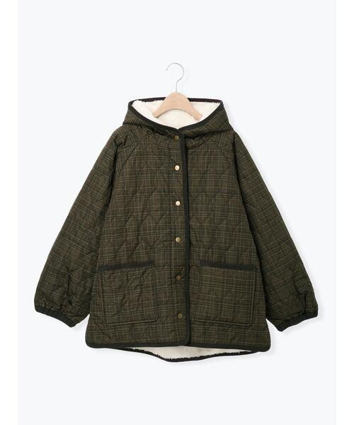 Samansa Mos2（サマンサ モスモス）の「リバーシブルボアブルゾン（ブルゾン・レディース・カーキ/ブラック/グリーン/キナリ・F）」の22枚目の写真