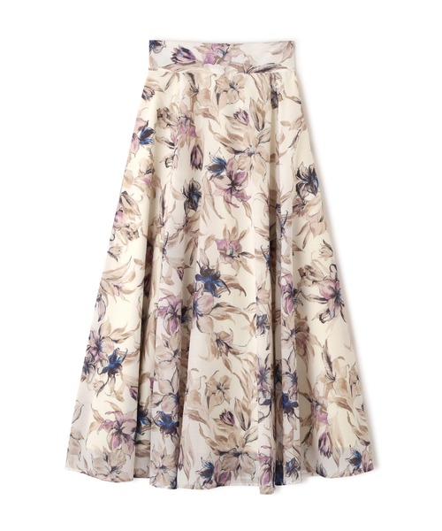 JILL by JILL STUART（ジルバイジルスチュアート）の「シアーアートフラワープリントスカート（スカート・レディース・ホワイト系その他/ブルー系その他/ピンク系その他・FREE）」の12枚目の写真