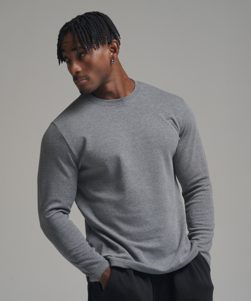 PHERMENON(フェルメノン)の「マッスルフィットイージーロングスリーブ - グレー(Tシャツ/カットソー・メンズ・その他・1/2/3)」の1枚目の写真