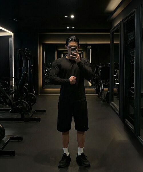 PHERMENON(フェルメノン)の「マッスルフィットイージーロングスリーブ - グレー(Tシャツ/カットソー・メンズ・その他・1/2/3)」の3枚目の写真