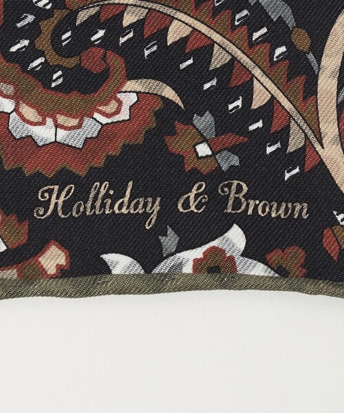 UNITED ARROWS（ユナイテッドアローズ）の「＜Holliday&Brown＞ ペイズリー プリント ポケットチーフ（ポケットチーフ・メンズ・オレンジ/ブラック・FREE）」の9枚目の写真