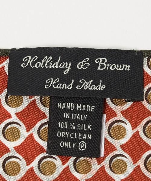 UNITED ARROWS（ユナイテッドアローズ）の「＜Holliday&Brown＞ ペイズリー プリント ポケットチーフ（ポケットチーフ・メンズ・オレンジ/ブラック・FREE）」の11枚目の写真