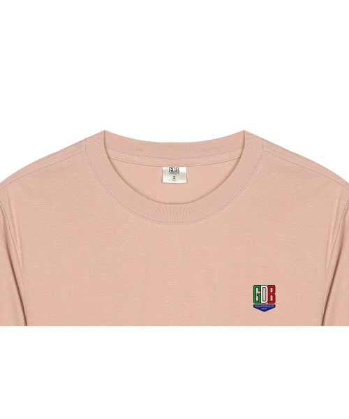 GRAIN DE BEAUTE（グランデボーテ）の「BACK LOGO GDB T-SHIRT 02 [INDY PINK]（Tシャツ/カットソー・レディース・ピンク・S/M/L/XL）」の6枚目の写真