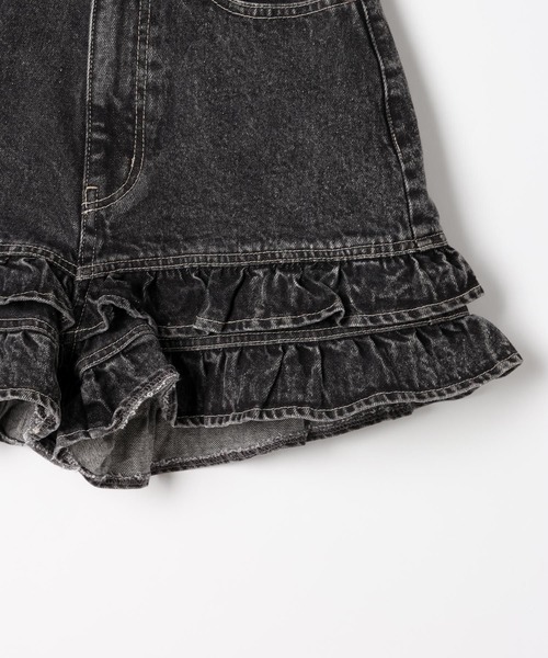 Heather（ヘザー）の「ハイウエストデニムフリルショートパンツ　647646（デニムパンツ・レディース・ブルー/ブラック/ベージュ・S/M）」の17枚目の写真
