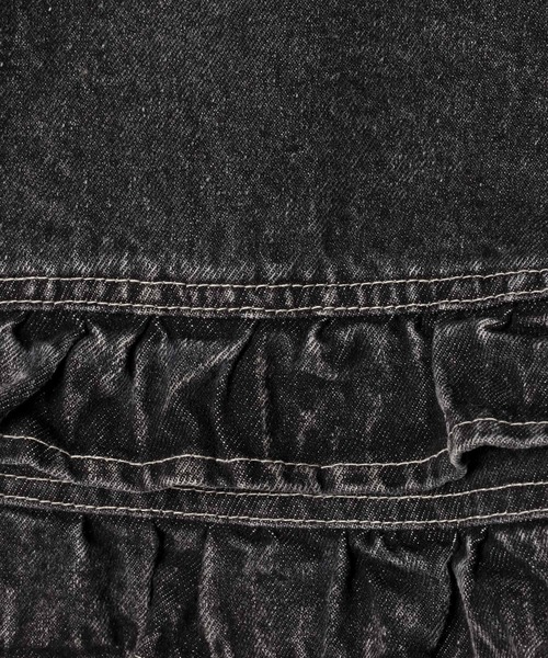 Heather（ヘザー）の「ハイウエストデニムフリルショートパンツ　647646（デニムパンツ・レディース・ブルー/ブラック/ベージュ・S/M）」の21枚目の写真