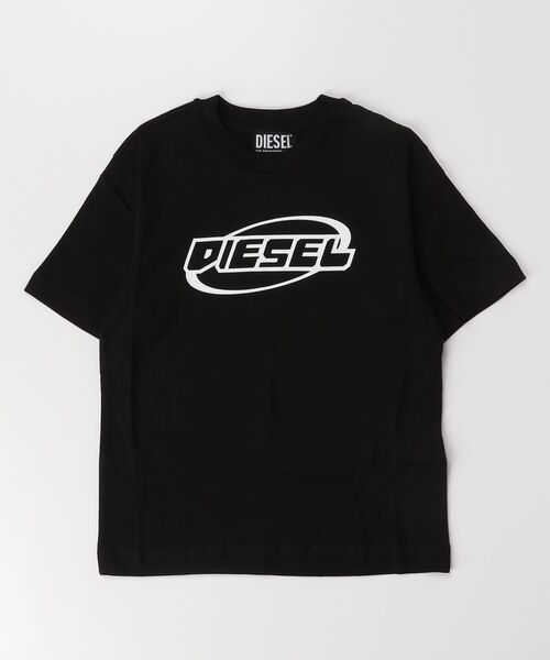 DIESEL Kids & Junior футболка с коротким рукавом, брендовая, белая/логотип
