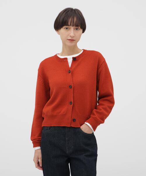 美品 マーガレットハウエル 24AW CORD YARN WOOL カーディガン セール】CORD YARN WOOL KNITWEAR（カーディガン/ボレロ）｜MARGARET