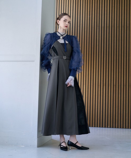 HARE（ハレ）の「【CEREMONY】ギャザーデザインボレロ(HARE)（カーディガン/ボレロ・レディース・ブラック/ブルー・FREE）」の10枚目の写真