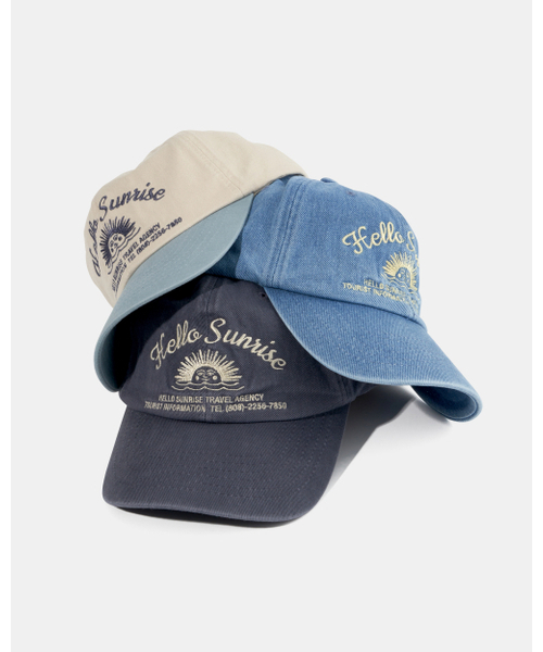 HELLO SUNRISE(ハローサンライズ)の「HS Travel Agency Logo Ball Cap_Gray Purple(キャップ・レディース・その他・OS)」の6枚目の写真