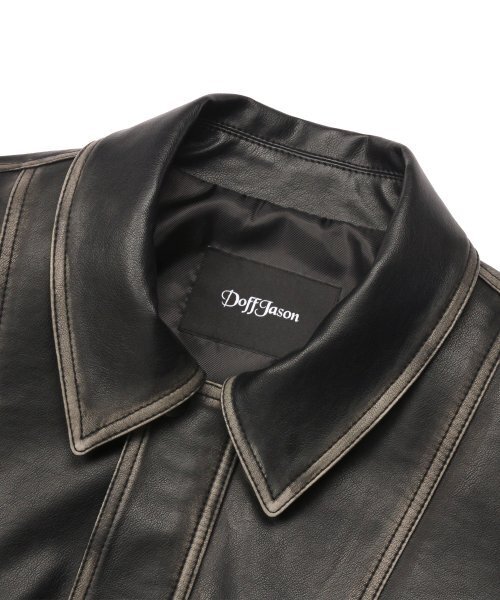 DOFFJASON(ドフジェーソン)の「ワシントンレザーカーブボマージャケット(ライダースジャケット・メンズ・その他・2XL/L/M/XL)」の3枚目の写真