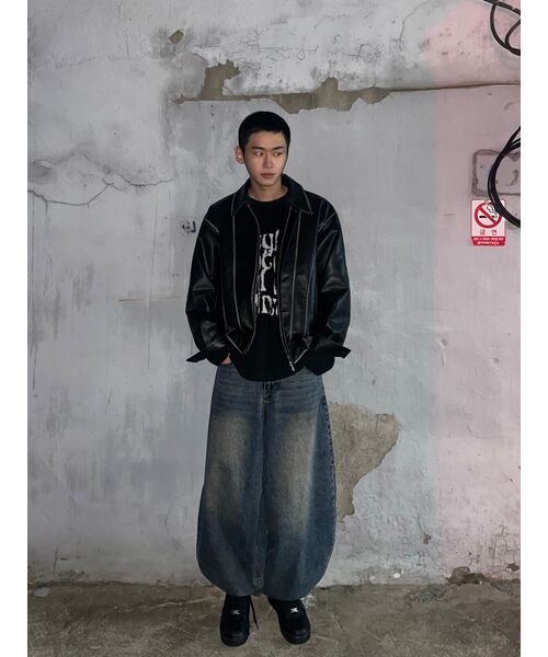 DOFFJASON(ドフジェーソン)の「ワシントンレザーカーブボマージャケット(ライダースジャケット・メンズ・その他・2XL/L/M/XL)」の10枚目の写真