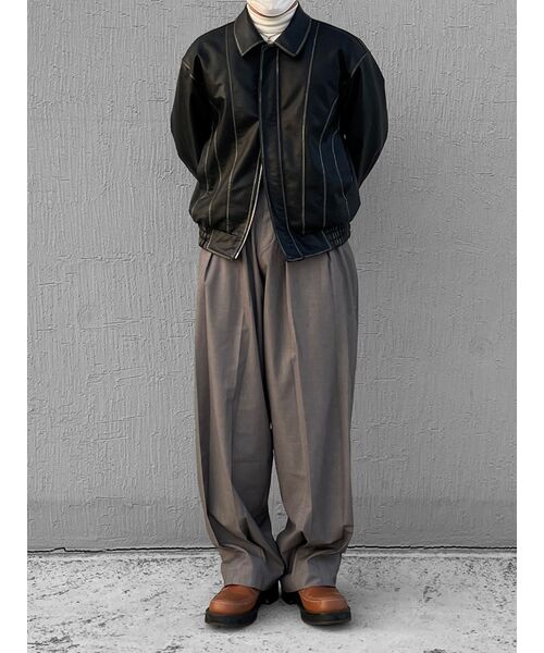 DOFFJASON(ドフジェーソン)の「ワシントンレザーカーブボマージャケット(ライダースジャケット・メンズ・その他・2XL/L/M/XL)」の19枚目の写真