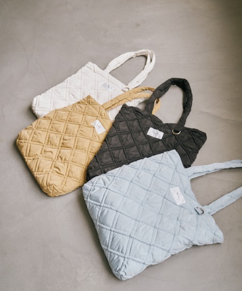 Muel Chic(ミュエルシック)の「Lome quilt bag ロメキルトバッグ(トートバッグ・レディース・ブラック/ベージュ/オフホワイト/ライトブルー・FREE)」の10枚目の写真