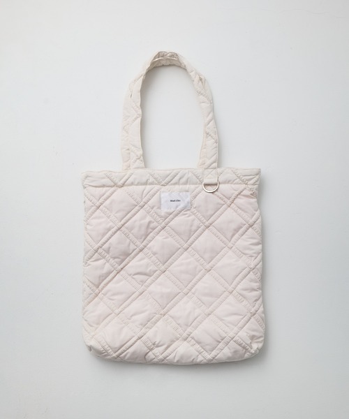 Muel Chic(ミュエルシック)の「Lome quilt bag ロメキルトバッグ(トートバッグ・レディース・ブラック/ベージュ/オフホワイト/ライトブルー・FREE)」の11枚目の写真