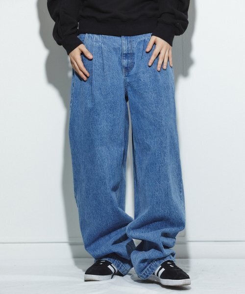 MILLIMILLION（ミリミリオン）の「BASALT 2TUCK DENIM PANTS B01（デニムパンツ・メンズ・その他・L/XL）」の4枚目の写真