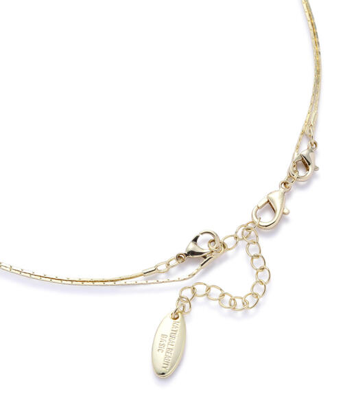 NATURAL BEAUTY BASIC（ナチュラルビューティーベーシック）の「パール＆ストーンプチペンダント（ネックレス・レディース・ゴールド/シルバー・ﾌﾘ-）」の3枚目の写真