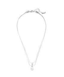 NATURAL BEAUTY BASIC | パール＆ストーンプチペンダント(ネックレス)