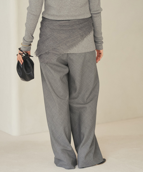 plage(プラージュ)の「Worsted Bias Relax パンツ(その他パンツ・レディース・ブラウン/チャコールグレー・34/36/38)」の5枚目の写真