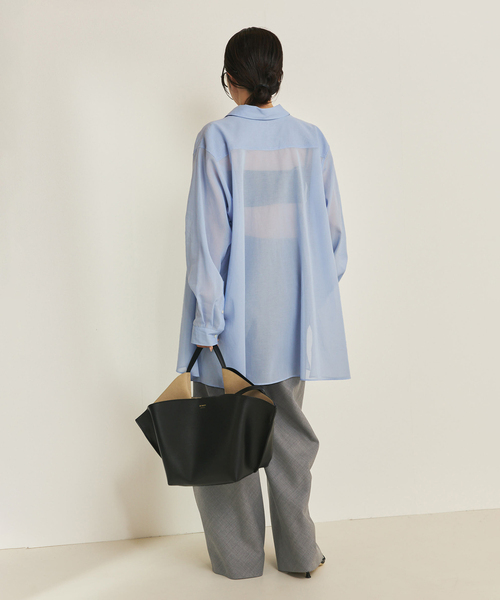 plage(プラージュ)の「Worsted Bias Relax パンツ(その他パンツ・レディース・ブラウン/チャコールグレー・34/36/38)」の9枚目の写真