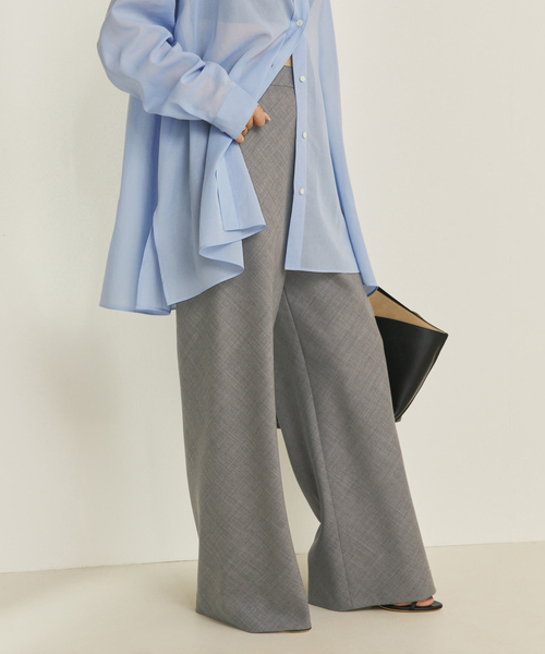 plage(プラージュ)の「Worsted Bias Relax パンツ(その他パンツ・レディース・ブラウン/チャコールグレー・34/36/38)」の12枚目の写真