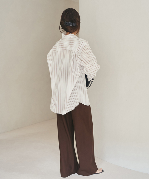 plage(プラージュ)の「Worsted Bias Relax パンツ(その他パンツ・レディース・ブラウン/チャコールグレー・34/36/38)」の15枚目の写真