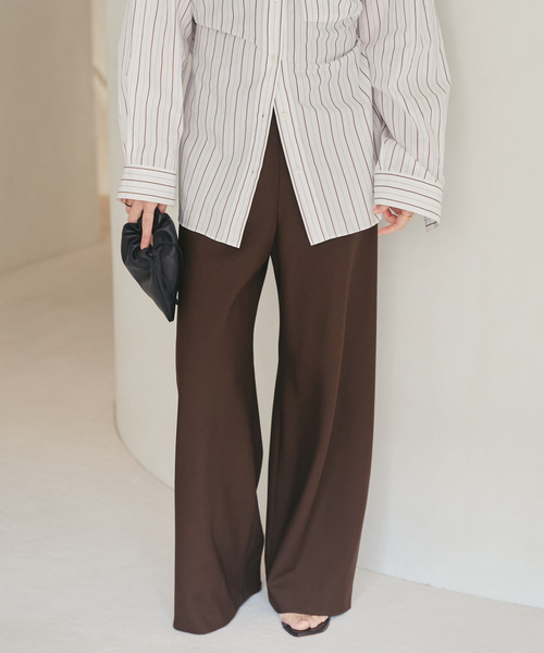 plage(プラージュ)の「Worsted Bias Relax パンツ(その他パンツ・レディース・ブラウン/チャコールグレー・34/36/38)」の16枚目の写真