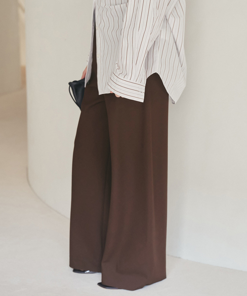 plage(プラージュ)の「Worsted Bias Relax パンツ(その他パンツ・レディース・ブラウン/チャコールグレー・34/36/38)」の17枚目の写真
