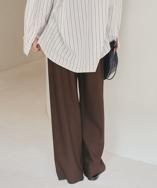 plage(プラージュ)の「Worsted Bias Relax パンツ(その他パンツ・レディース・ブラウン/チャコールグレー・34/36/38)」の19枚目の写真