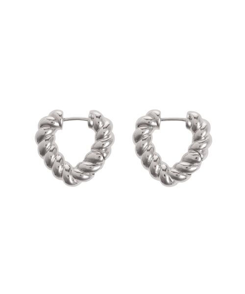 EVRIS（エヴリス）の「WAVE HEART MOTIF ピアス（ピアス（両耳用）・レディース・シルバー/ゴールド・FREE）」の14枚目の写真