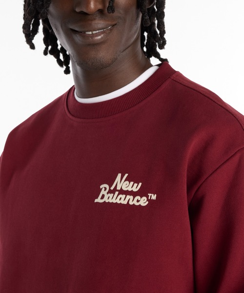 NEW BALANCE(ニューバランス)の「LNYクルースウェット(スウェット・メンズ・アイボリー/バーガンディー・SMALL/MEDIUM/LARGE/X-LARGE/XX-LARGE)」の12枚目の写真
