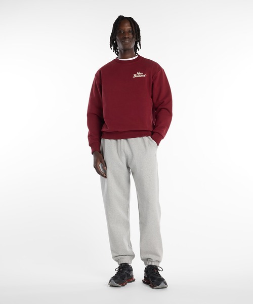 NEW BALANCE(ニューバランス)の「LNYクルースウェット(スウェット・メンズ・アイボリー/バーガンディー・SMALL/MEDIUM/LARGE/X-LARGE/XX-LARGE)」の16枚目の写真