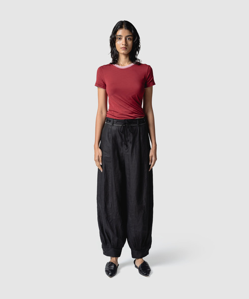 muller of yoshiokubo(ミュラーオブヨシオクボ)の「muller of yoshiokubo ミュラーオブヨシオクボ / REVERSIBLE TWIST TOP バイカラーリバーシブルツイストトップス / MLS26107(Tシャツ/カットソー・レディース・グリーン/ピンク/グレー/ホワイト・36/38)」の17枚目の写真