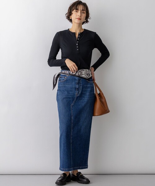 23区 S(ニジュウサンクチイサイサイズ)の「シアーリブ レイヤード ロンTEE(Tシャツ/カットソー・レディース・ブラック系/ホワイト系/ピンク系/ライトイエロー系/スカイブルー系/スモーキーグリーン系・32)」の17枚目の写真