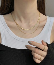 mul.（ムル）の「【456809】スネーク2連ネックレス(RZ)（ネックレス）」