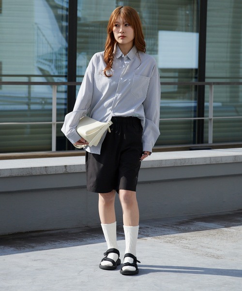 WILD THINGS(ワイルドシングス)の「WILD THINGS/ワイルドシングス BASE SHORTS ブランドロゴ イージーショーツ 2026年春夏(その他パンツ・メンズ・ブラック/グレー・M/L/XL)」の3枚目の写真