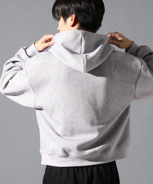 LAND MUSEUM（ランドミュージアム）の「LAND MUSEUM／ショートスタッズジップパーカー（パーカー・メンズ・ブラック/グレー・MEDIUM/LARGE）」の8枚目の写真