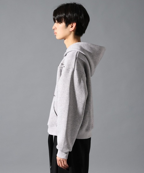 LAND MUSEUM（ランドミュージアム）の「LAND MUSEUM／ショートスタッズジップパーカー（パーカー・メンズ・ブラック/グレー・MEDIUM/LARGE）」の21枚目の写真